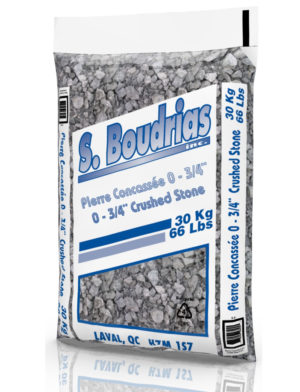 Pierre concassée 0-3/4"