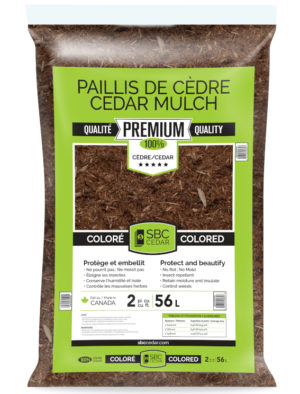 Paillis de cèdre brun